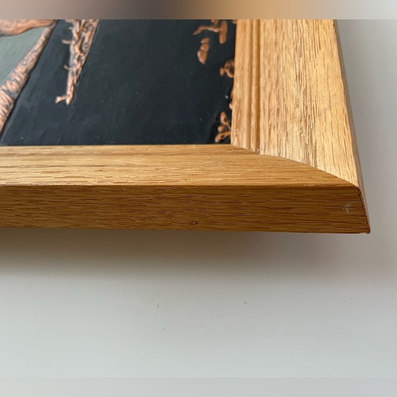 Vintage Handpainted Copper Wildlife Moose Wall Art Decor 3D - Picture 3 of 5